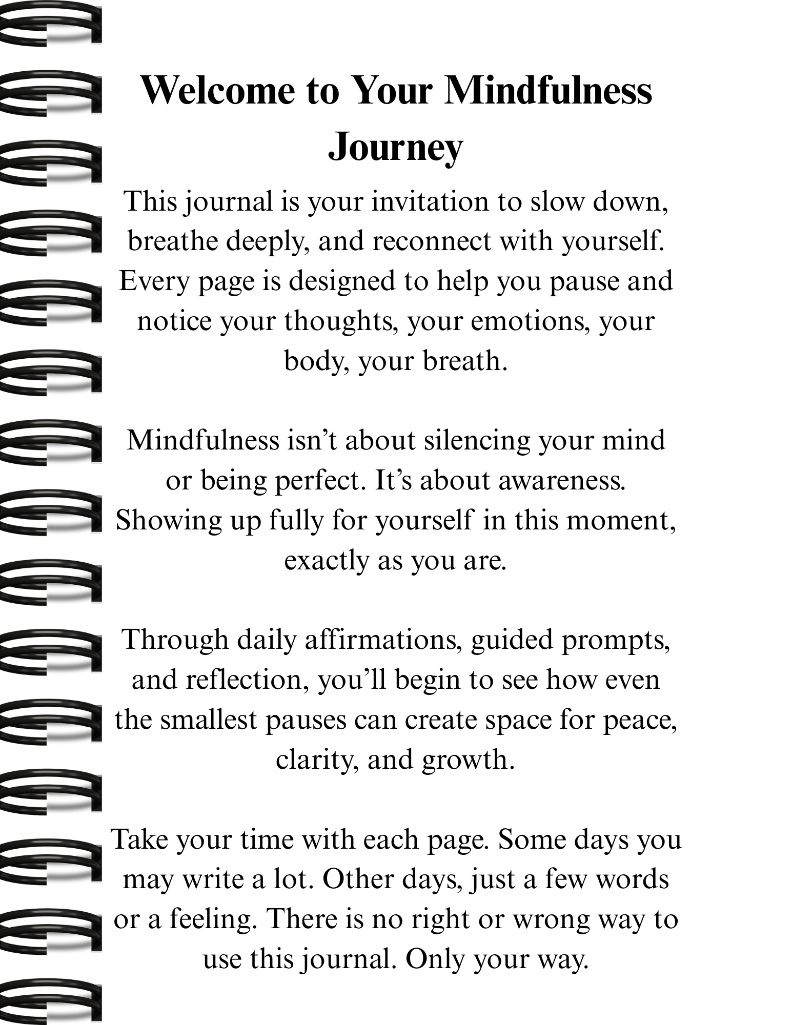 The Mindfulness Journal (Digital eBook Edition)
