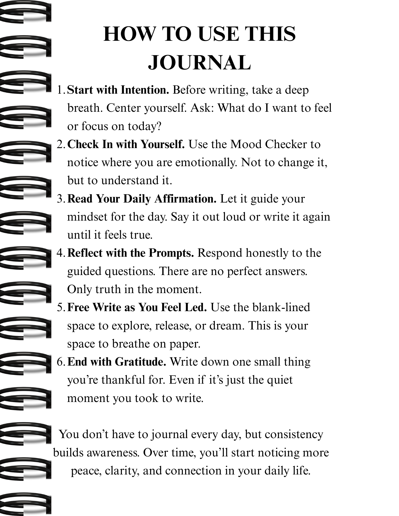 The Mindfulness Journal (Digital eBook Edition)